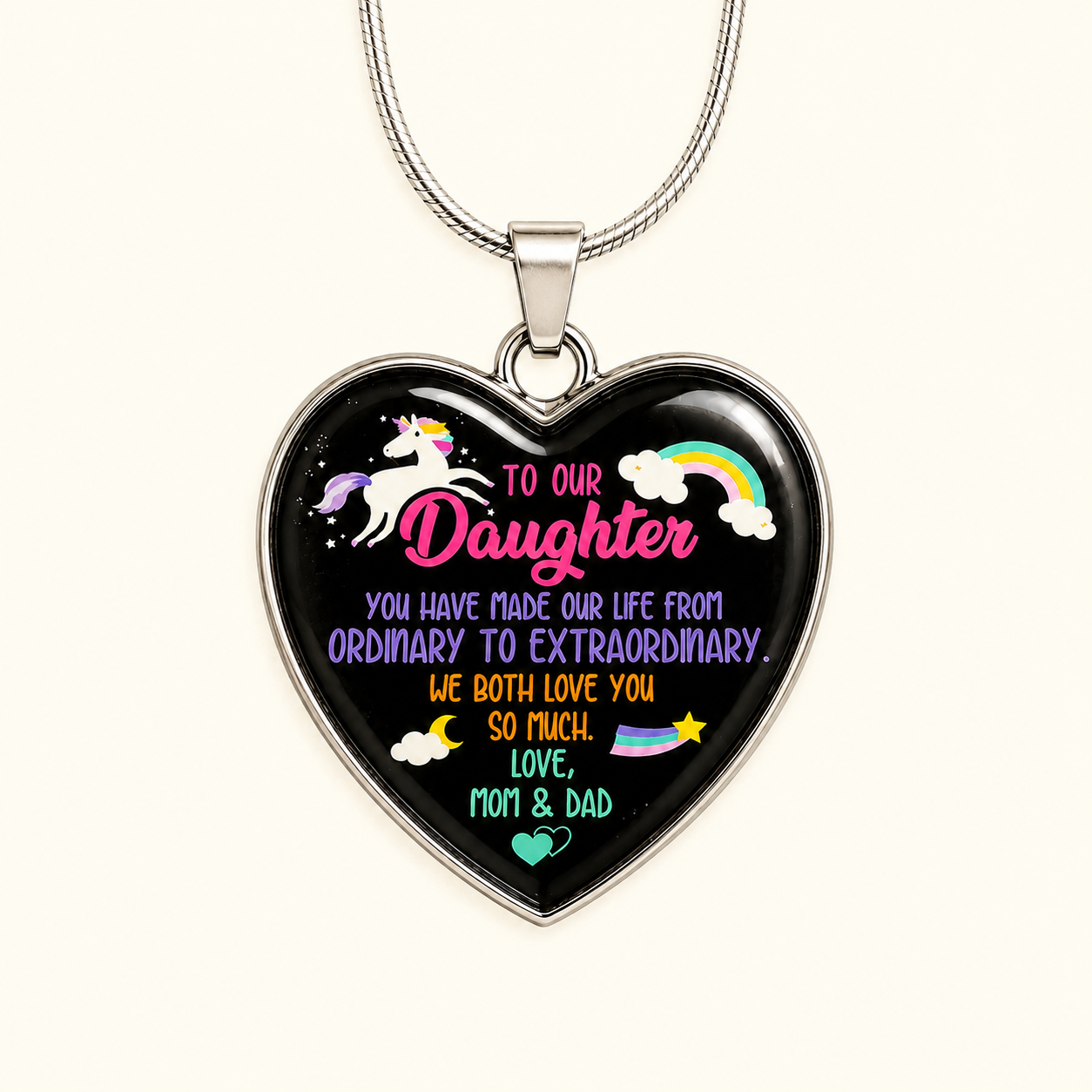 To Our Son Dog Tag Necklace – Wherever Life Takes You, We Hope You'll Always Be Safe, Love Mom & Dad