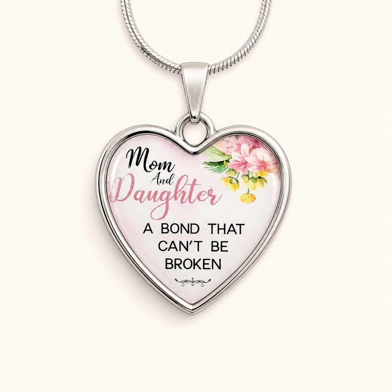 Mom and Daughter Heart Necklace – A Bond That Can't Be Broken